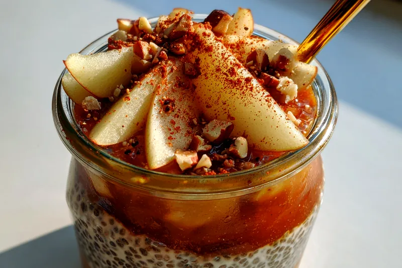 Fresh ingredients for Apple Chia Parfait Delight
