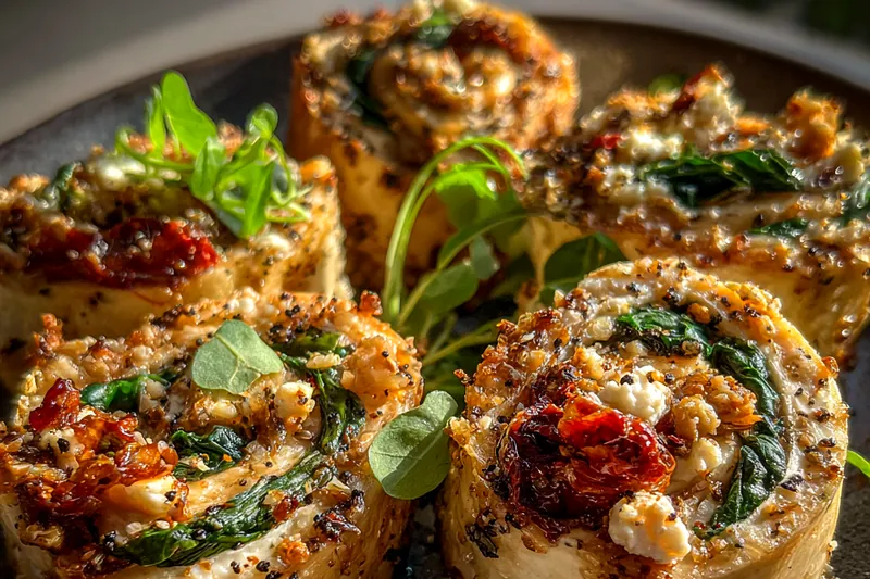 Cooking process for Baked Chicken Rolls