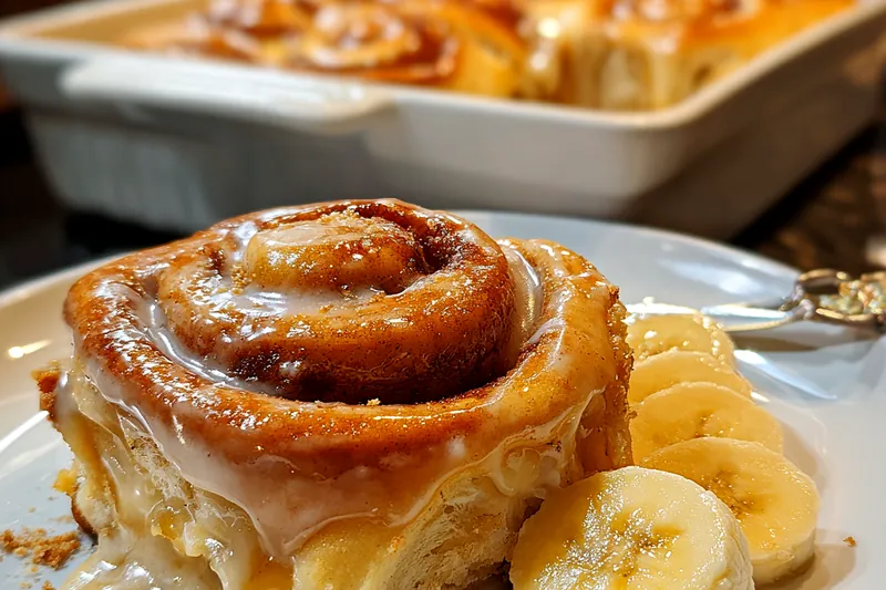 Fresh ingredients for Banana Cinnamon Swirl Rolls