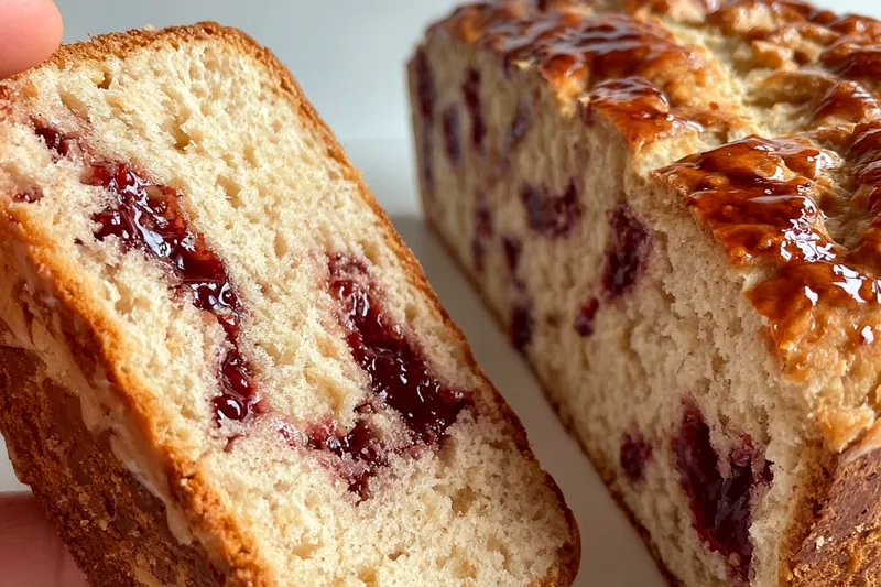 Cooking process for Banana Jam Swirl Bread