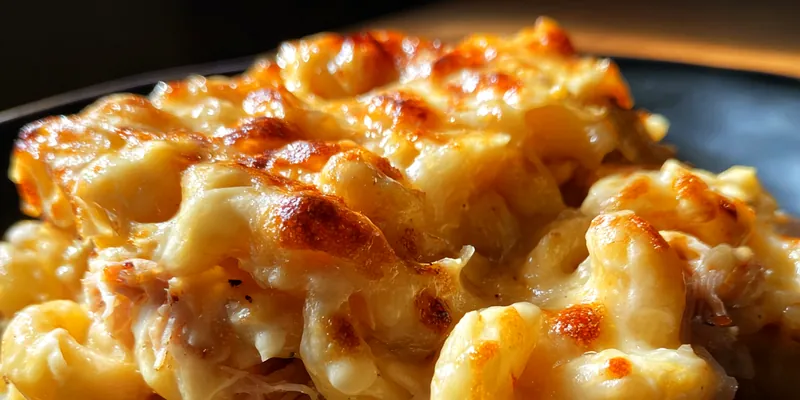 Delicious BBQ Chicken Macaroni served on a plate