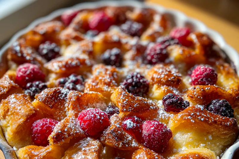 Cooking process for Berry Croissant Delight