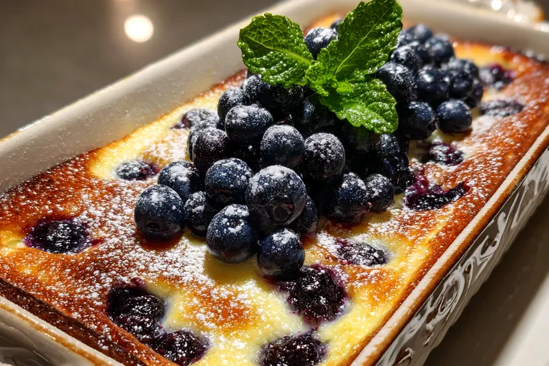 Cooking process for Blueberry Baked Breakfast Delight