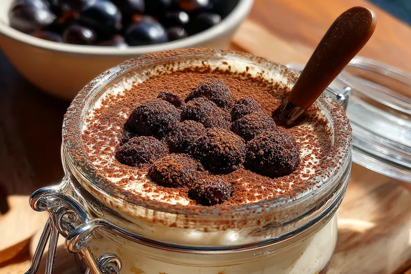 Fresh ingredients for Blueberry Chia Pudding Delight