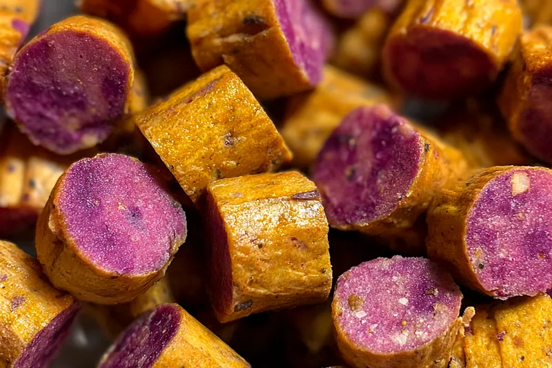 Fresh ingredients for Blueberry Sweet Potato Bites
