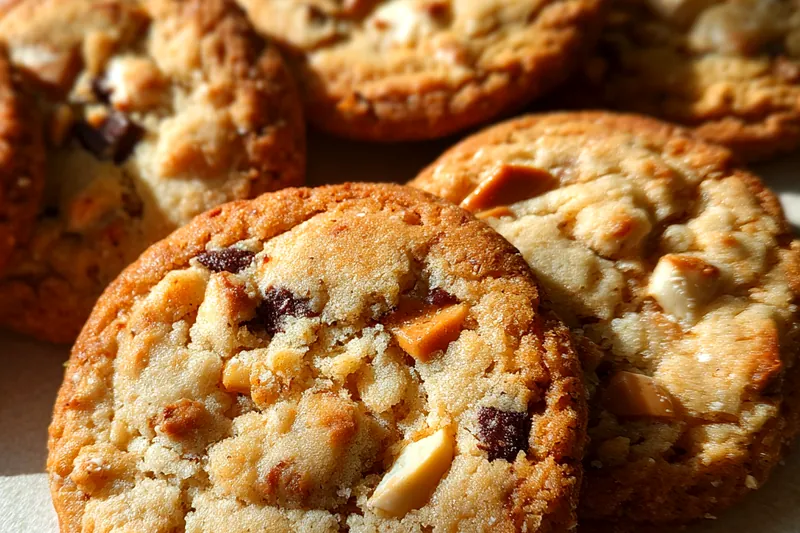 Fresh ingredients for Brown Butter Toffee Cookies