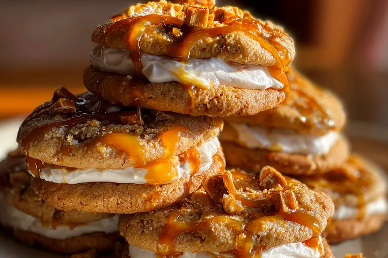 Fresh ingredients for Caramel Cheesecake Filled Cookies