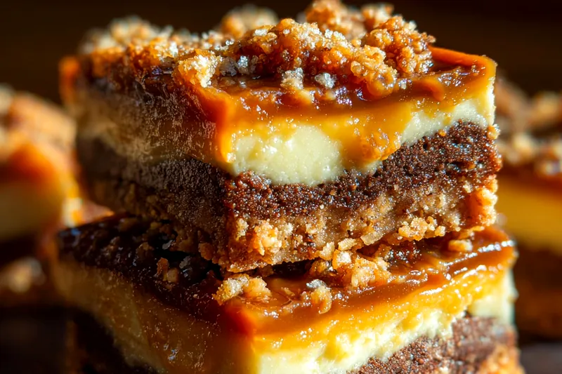 Cooking process for Caramel Crunch Dessert Bars