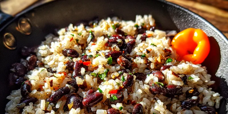 Caribbean Coconut Rice Beans