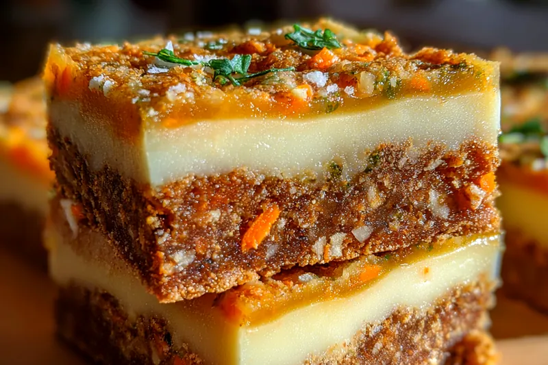 Fresh ingredients for Carrot Cream Bars