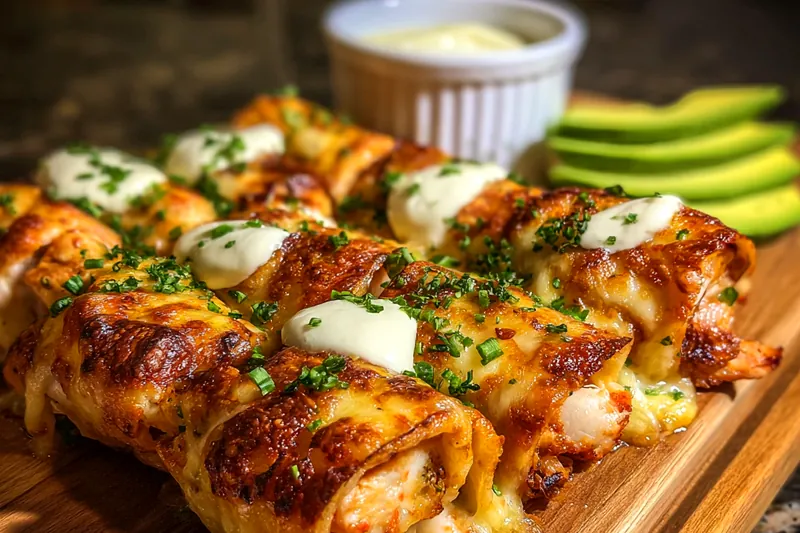 Cooking process for Cheesy Baked Chicken Rolls