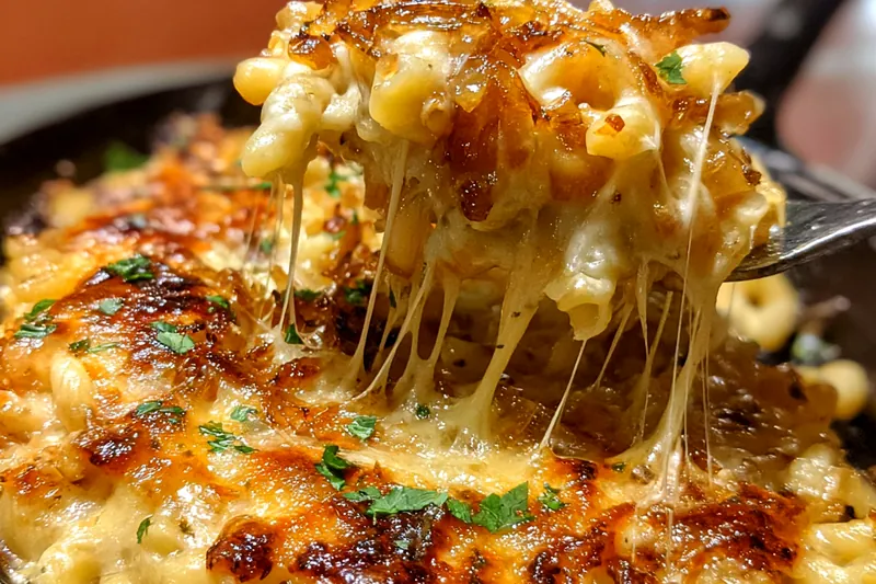 Fresh ingredients for Cheesy Baked Macaroni Delight