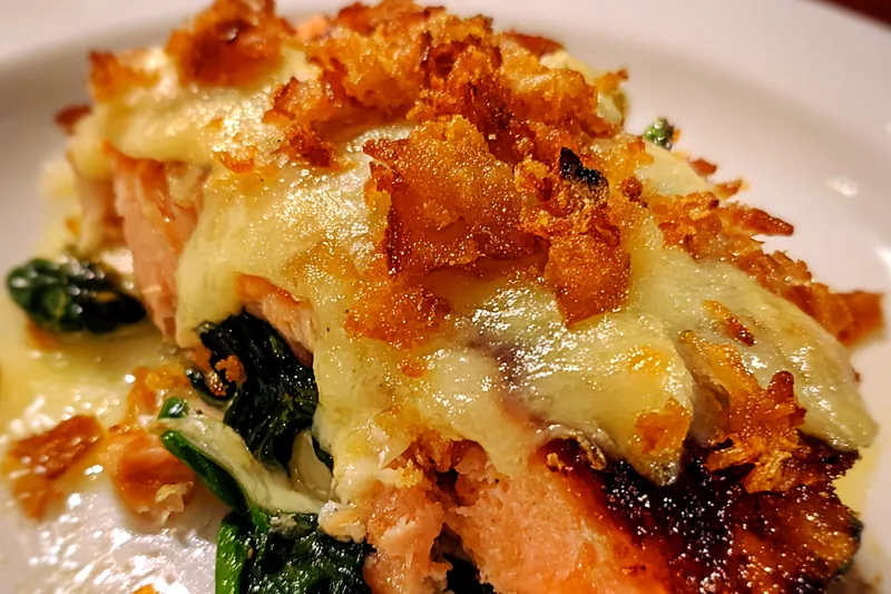 Fresh ingredients for Cheesy Baked Salmon Delight