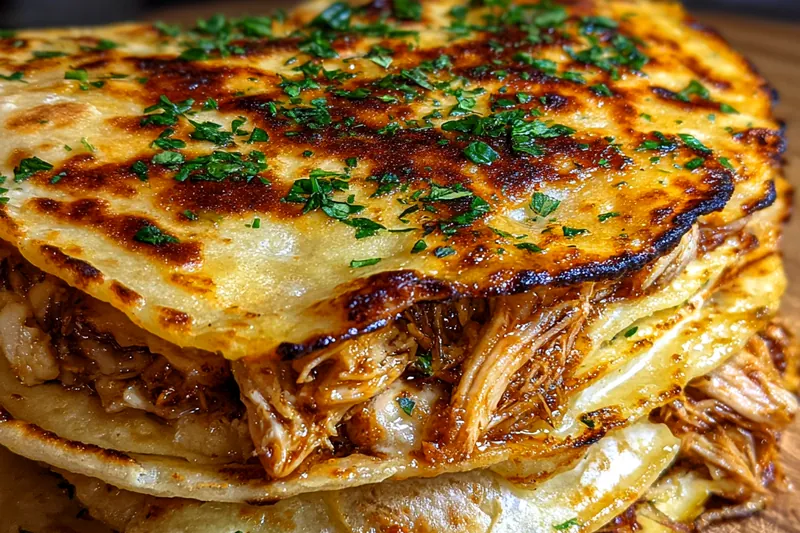 Fresh ingredients for Cheesy Chicken Quesadilla Delight