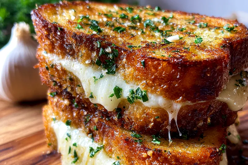 Fresh ingredients for Cheesy Garlic Toast Delight