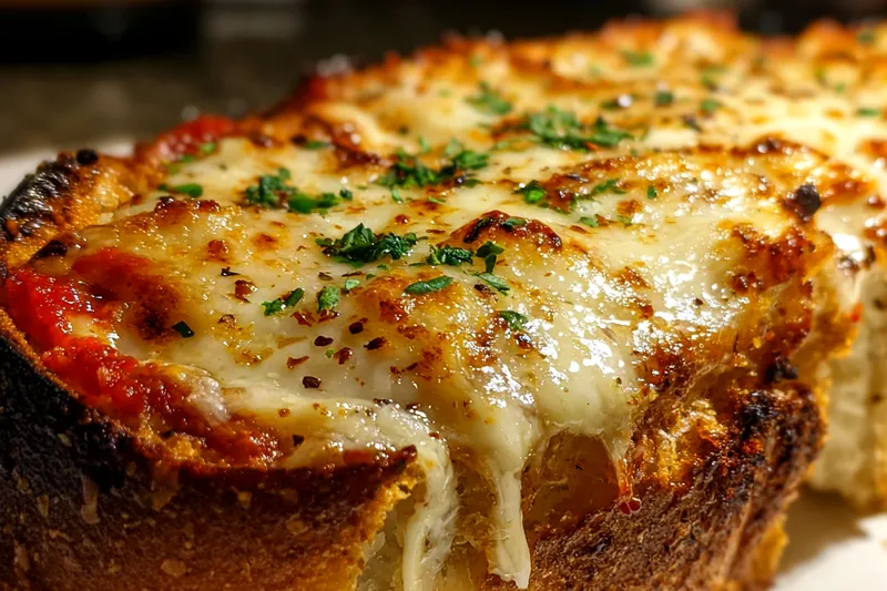 Fresh ingredients for Cheesy Grilled Pizza Sandwich