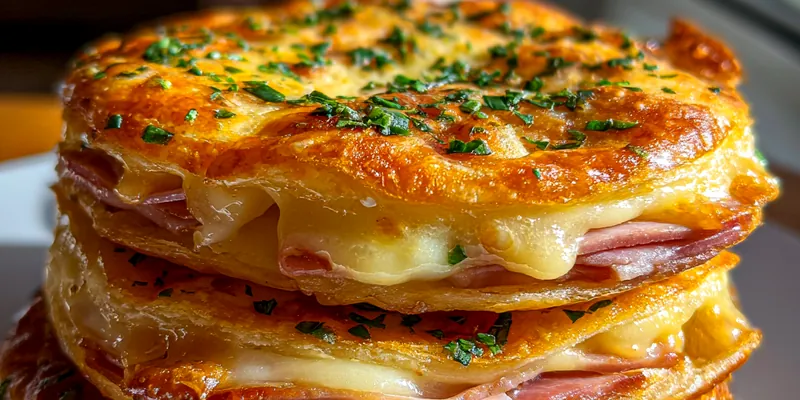 Cheesy Ham Puff Pastries