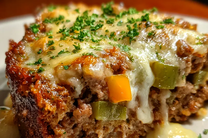 Fresh ingredients for Cheesy Meatloaf Delight