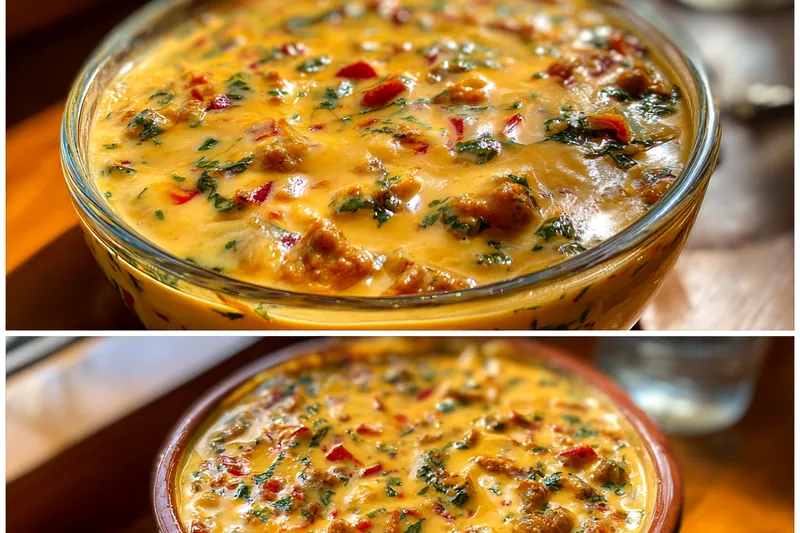 Fresh ingredients for Cheesy Tex Mex Dip