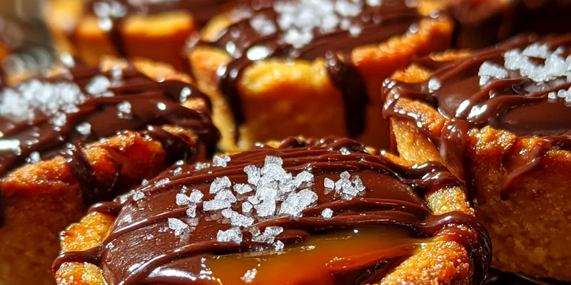 Delicious Chocolate Caramel Cookie Cups served on a plate