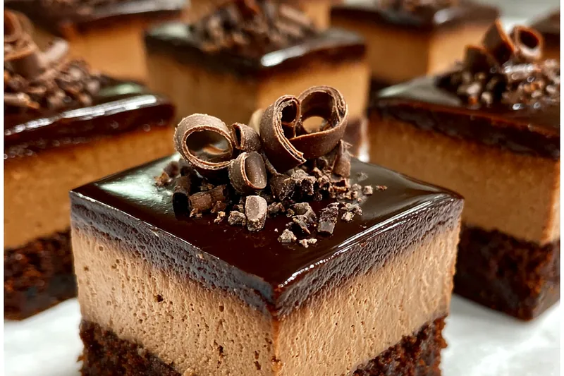 Fresh ingredients for Chocolate Mousse Brownie Delight