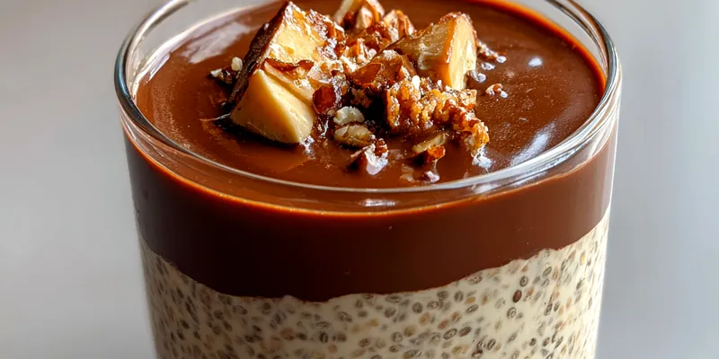 Delicious Chocolate Peanut Chia Delight served on a plate
