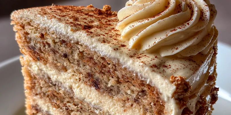 Delicious Cinnamon Cream Cake Delight served on a plate