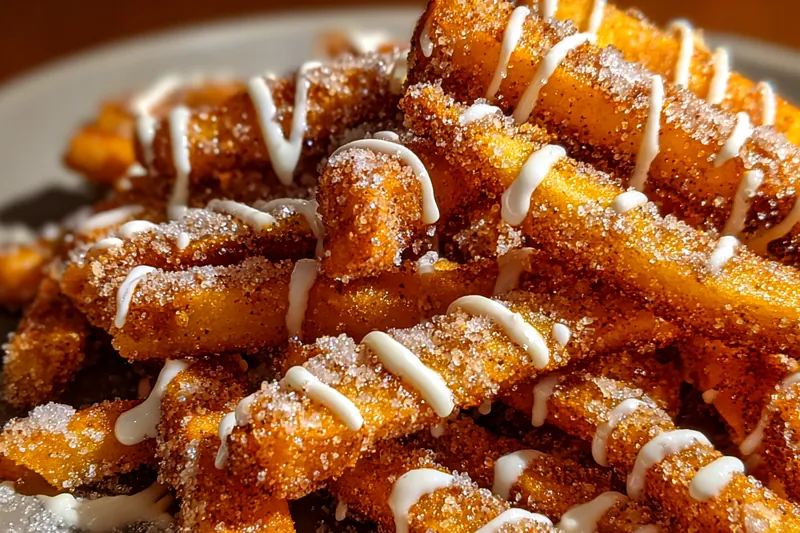 Fresh ingredients for Cinnamon Sugar Apple Fries