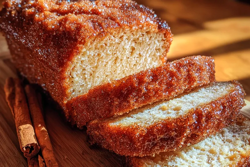 Cooking process for Cinnamon Sugar Crusted Bread