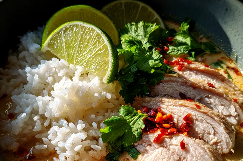 Cooking process for Coconut Chicken Broth