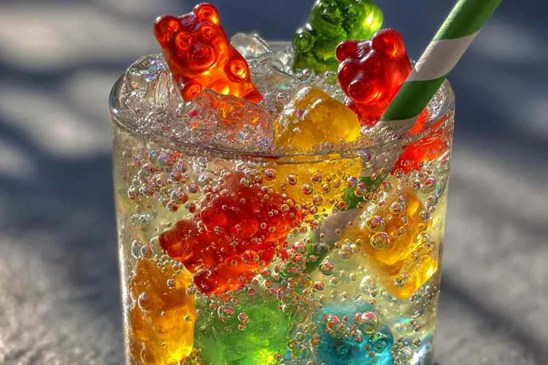 Cooking process for Colorful Gummy Bear Drink