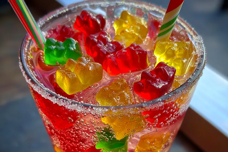 Cooking process for Colorful Gummy Bear Fizz