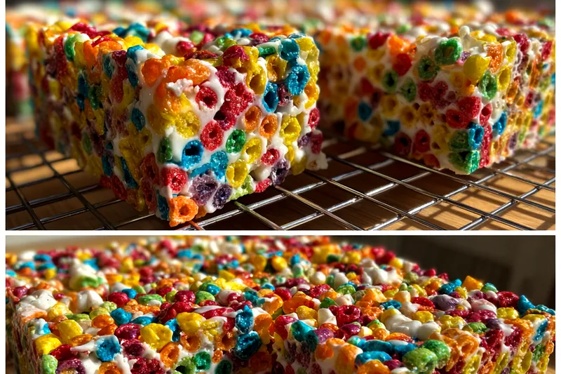 Cooking process for Colorful Marshmallow Cereal Bars