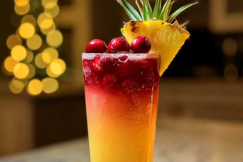 Cooking process for Cranberry Pineapple Cocktail