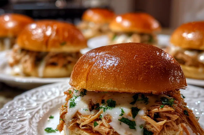 Cooking process for Creamy Chicken Sandwich Delight