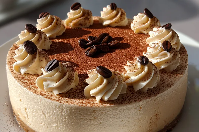 Fresh ingredients for Creamy Coffee Cheesecake Delight