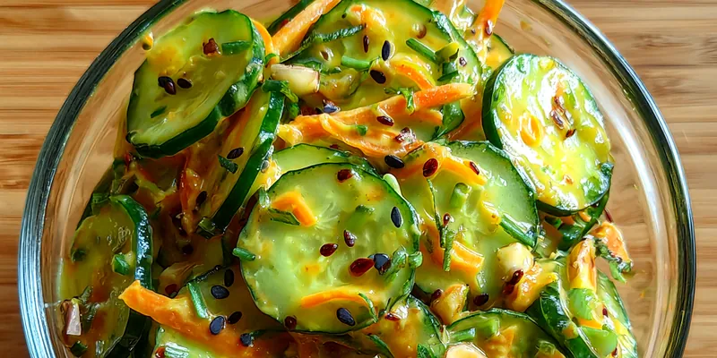 Creamy Cucumber Carrot Salad