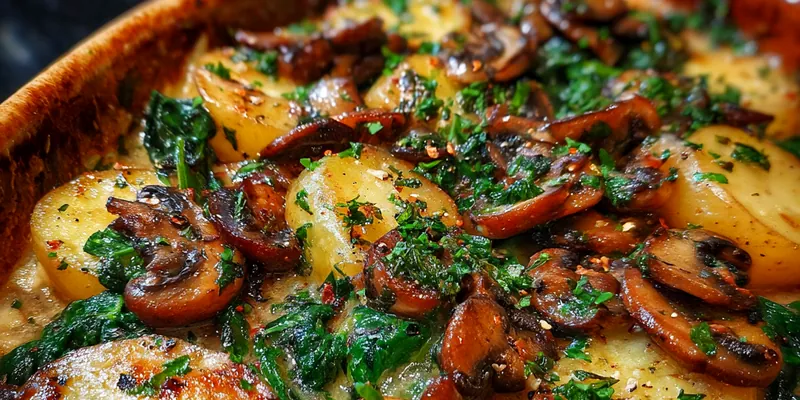 Creamy Potato Mushroom Bake