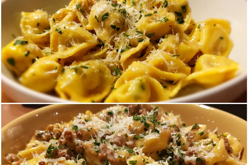 Cooking process for Creamy Provolone Tortellini