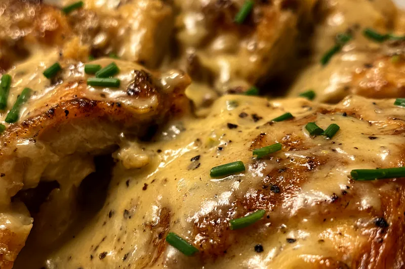 Fresh ingredients for Creamy Sauced Chicken Delight