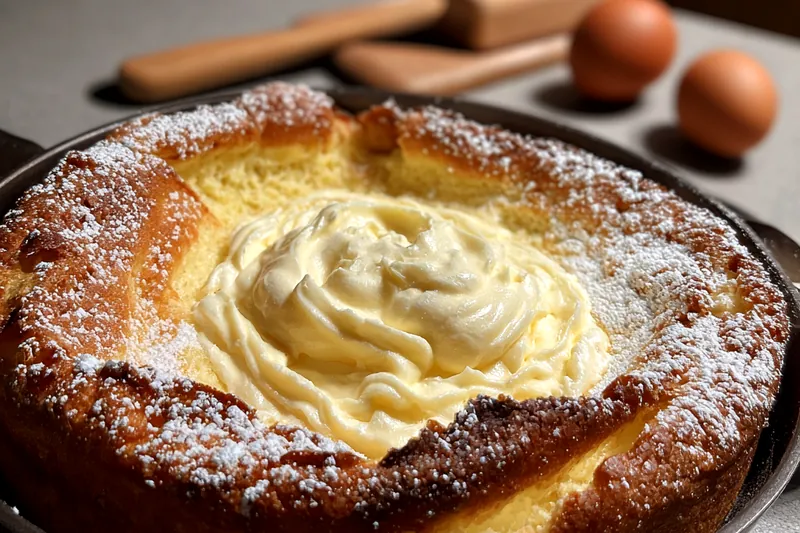Cooking process for Creamy Skillet Cake