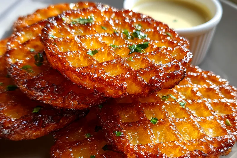 Cooking process for Crispy Cheese Chips Delight