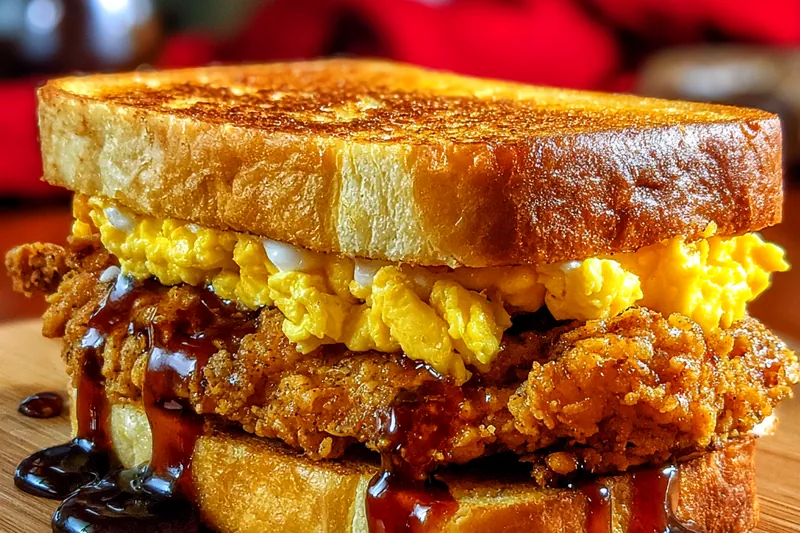 Cooking process for Crispy Chicken Breakfast Sandwich