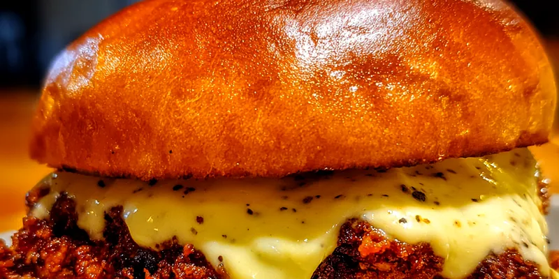 Delicious Crispy Chicken Sloppy Joes served on a plate