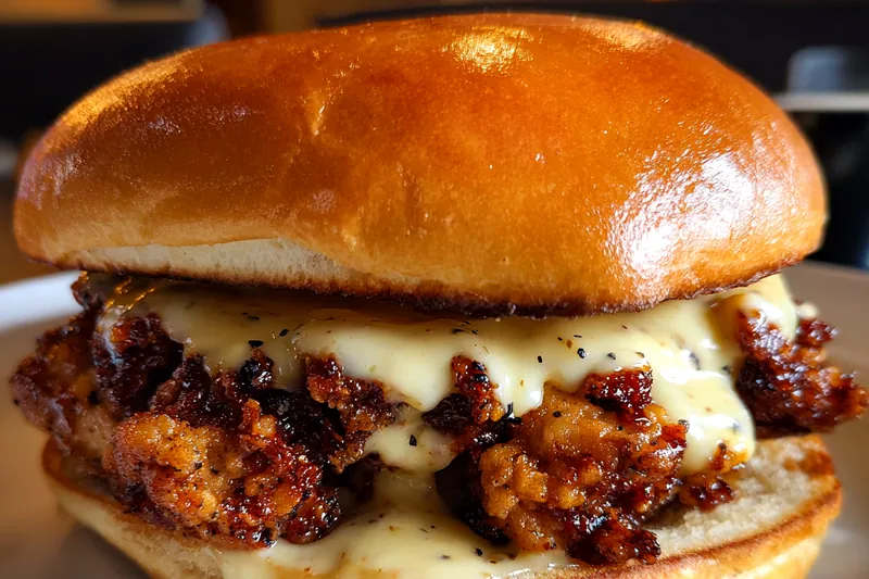 Fresh ingredients for Crispy Chicken Sloppy Joes