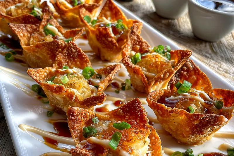 Fresh ingredients for Crispy Chicken Wonton Tacos