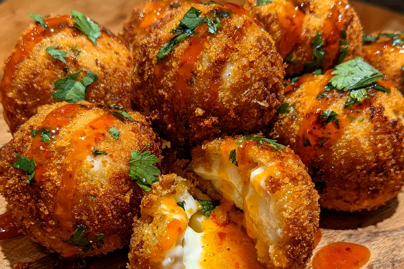 Cooking process for Crispy Fried Cheese Balls