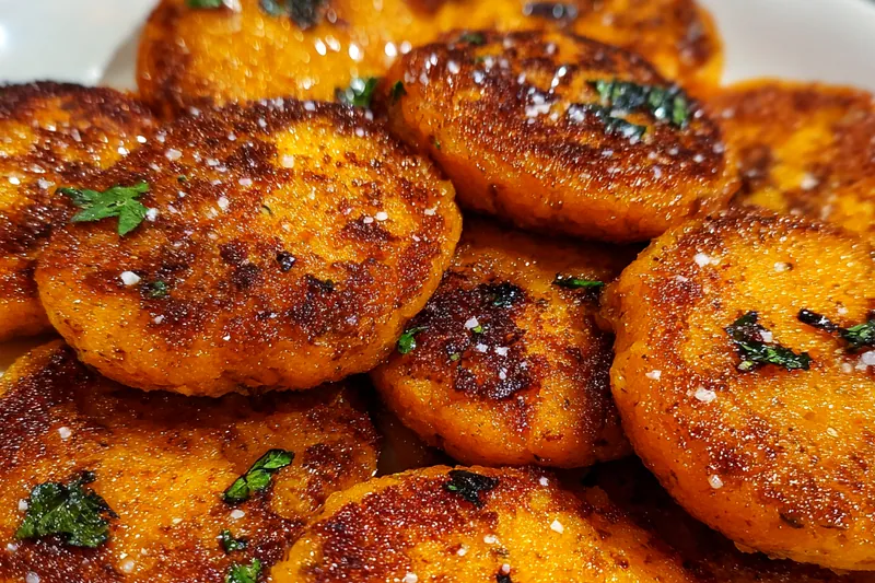 Cooking process for Crispy Herb Carrot Patties