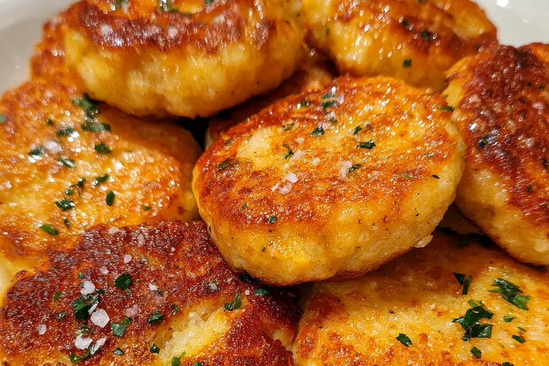 Fresh ingredients for Crispy Herb Carrot Patties