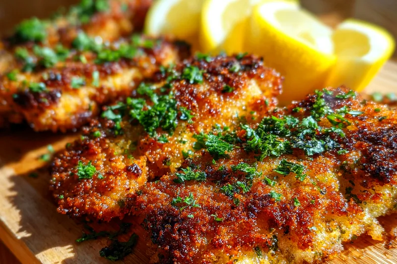 Fresh ingredients for Crispy Herb Cod